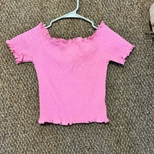 Womens crop babydoll top